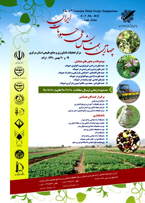 پوستر چهارمین همایش ملی حبوبات ایران