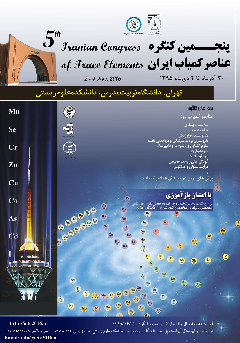 پوستر پنجمین کنگره عناصر کمیاب ایران