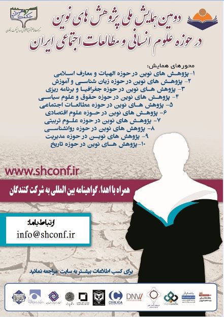 پوستر دومین همایش ملی پژوهش های نوین در حوزه علوم انسانی و مطالعات اجتماعی ایران