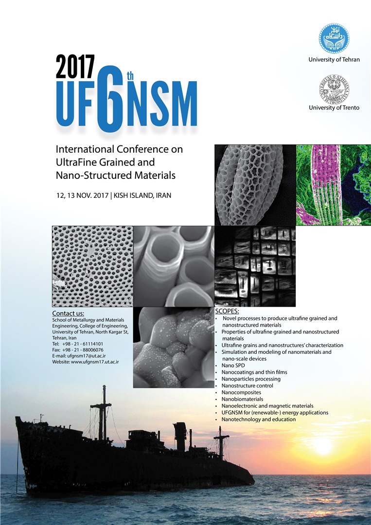 پوستر ششمین کنفرانس بین المللی مواد فوق ریزدانه و نانوساختار