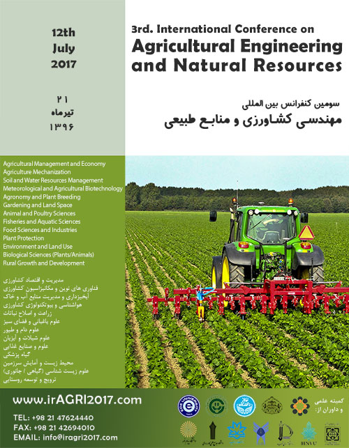 پوستر سومین کنفرانس بین الملی مهندسی کشاورزی و منابع طبیعی