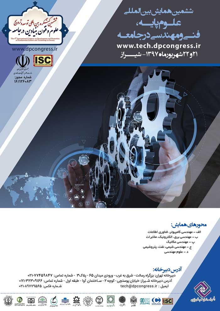 پوستر ششمین همایش بین المللی علوم پایه،فنی و مهندسی در جامعه
