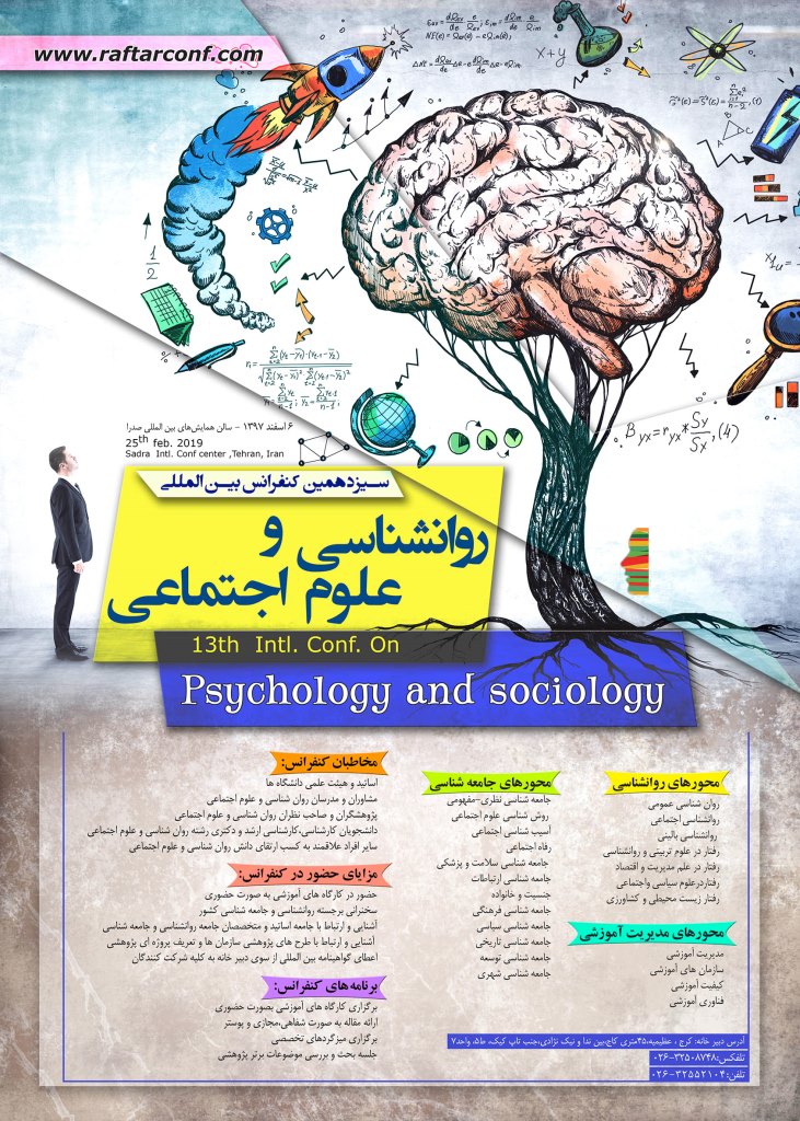 پوستر سیزدهمین کنفرانس بین المللی روان شناسی و علوم اجتماعی