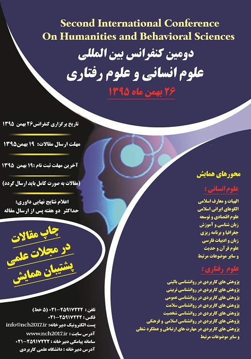 پوستر کنفرانس علوم انسانی و علوم رفتاری